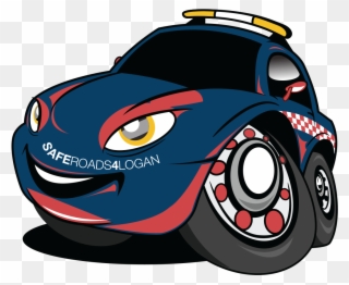Patrick Pace Car - Cartoon Car Clipart