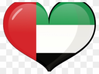The United Arab Emirates Flag Clipart Png - Heart Transparent Png