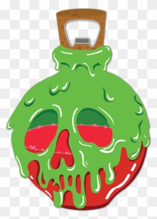 Poison Apple Bottle Opener - Wicked Witch With Poison Apple Png Clipart