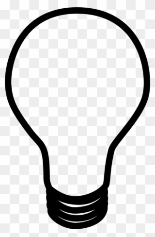Light Bulb Outline 8, Buy Clip Art - Light Bulb Clip Art Black And White - Png Download