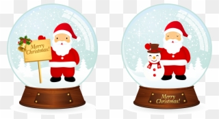 Vector Santa Christmas Snowballs - I I Heart Christmas Santa Claus Large Mug Clipart