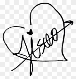 Jisoo Blackpink Kimjisoo Jichu Signature Autograph - Blackpink Autograph Clipart