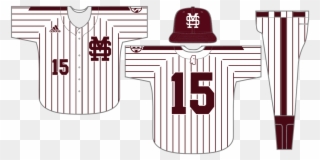 Picture - Pinstripe Baseball Jersey Template Clipart