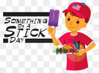 Something On A Stick Day Clipart
