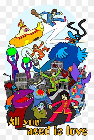 Beatles Yellow Submarine Blue Meanies Clipart