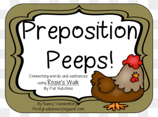 The Hands On Visual Retelling Preposition Book's Pattern - Cartoon Clipart