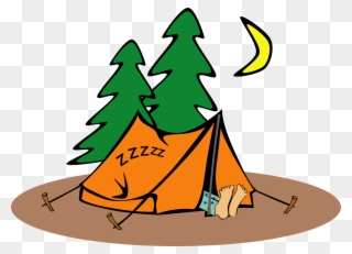 Free Clipart Sleeping In A Tent Gerald G Sleeping In - Tent Clip Art - Png Download