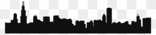 Chicago City Png Svg Library Stock - Chicago Skyline Vector Clipart
