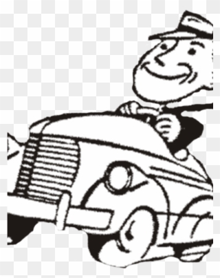 Safer Driving - Driving A Car Drawing Clipart