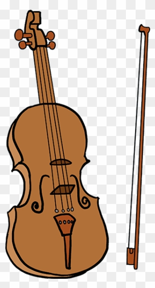 How To Draw Violin - Draw A Violin Step By Step Clipart