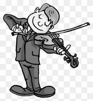 Violinist - Practice The Violin Coloring Clipart