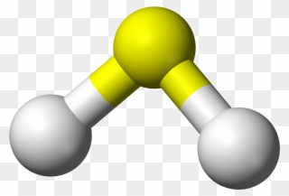 Hydrogen Sulfide 3d Balls - Molécule Sulfure D Hydrogène Clipart