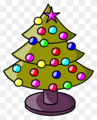 Christmas Tree Vector Clip Art - Animated Christmas Tree - Png Download