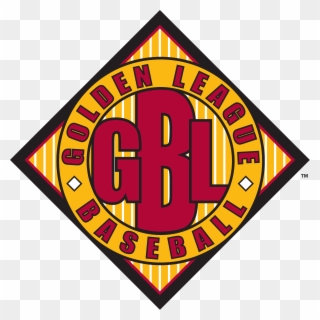 Golden Baseball League Logo Clipart
