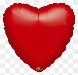 Red Heart 18"" Mylar Balloon - Anagram Metallic Heart Foil Balloon, Red, 18" Clipart