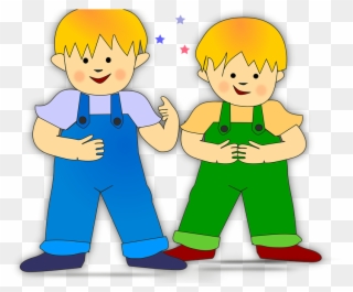 Banner Royalty Free Little Nice Free On Dumielauxepices - Two Boys Clip Art - Png Download