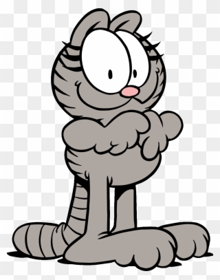 The Animal Characters - Grey Cat From Garfield Clipart