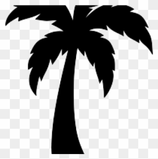 Skyline Clipart Palm Tree - Palm Tree Clipart Easy - Png Download
