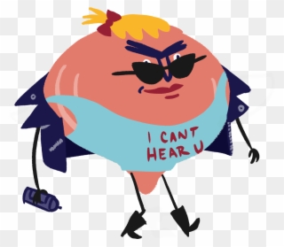 Bad Bladder - Bladder Dysfunction - Cartoon Clipart