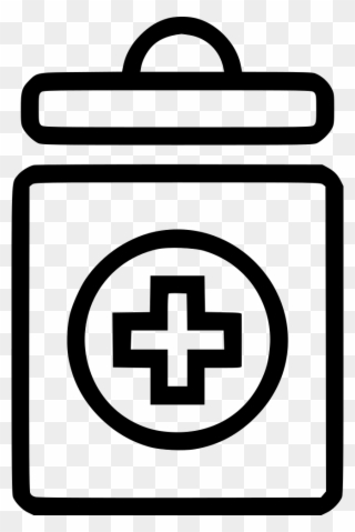 Container Jar Cross Transplant Organ Comments - Icon Clipart