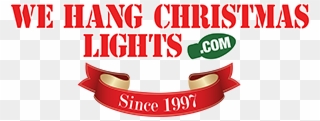 We Hang Christmas Lights - We Hang Christmas Lights Logo Clipart