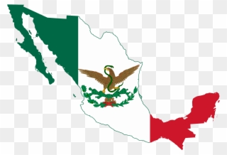 Open - Mexican Flag Clipart - Png Download