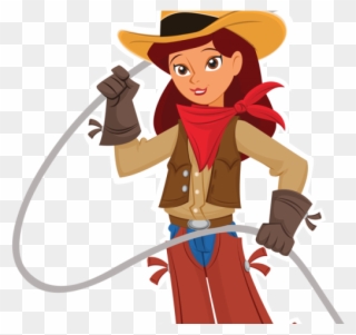 Cowboy Clipart Female - Fun Cheers For Classroom - Png Download