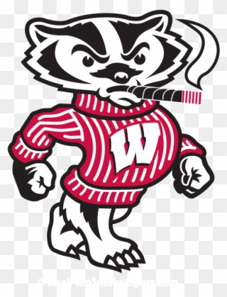 Perdomo - Wisconsin Badgers Logo Bucky Clipart