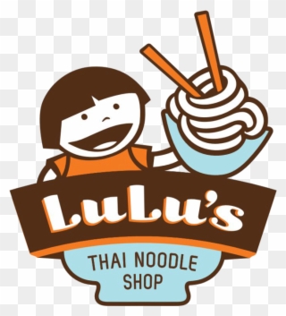 Graphic Black And White Stock Lulu S Noodle Shop Delivery - Lulu's Thai Noodle Shop Clipart