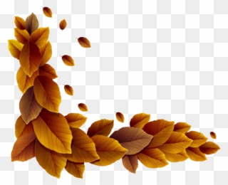 Fall Leaves Corner Decor Png - Corner Designs In Png Clipart