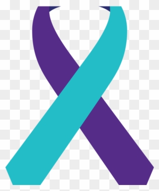 Suicide Prevention Awareness Month - Suicide Awareness Ribbon Png Clipart