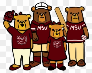 Spring Family Day - Missouri State Bears And Lady Bears Clipart