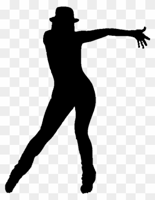 Broadway Dancer Silhouette - Tennis Player Silhouette Png Clipart
