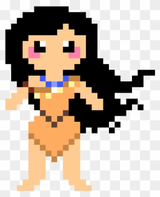 Pocahontas - Pixel Art Princesse Disney Pocahontas Clipart