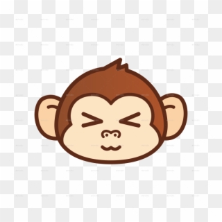 Pin Sad Monkey Clip Art - Cartoon Monkey Face Png Transparent Png