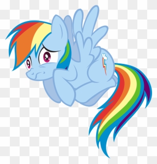 Goatwhore - My Little Pony Rainbow Dash Scared Clipart