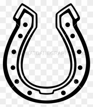 Production Ready Artwork For T Shirt Printing - Horse Shoe Drawing Clipart