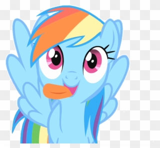 Apng Animated Goofy Rainbow Dash Tagme - Rainbow Dash Friendship Is Magic Clipart