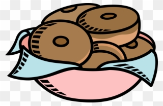 Vector Illustration Of Sweetened Fried Dough Donut - Pile Of Donuts Cartoon Clipart