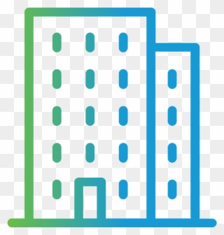Icon Of Office Building - Building Clipart