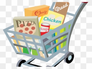 Trolley Clipart Cute - Grocery Cart Clipart - Png Download