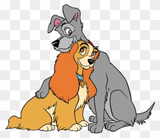 Lady And The Tramp Hug Clipart The Tramp Scamp Trusty - Lady And The Tramp Kiss Clip Art - Png Download