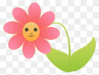 Flower With Face Clipart - Png Download