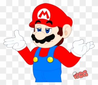View Samegoogleiqdbsaucenao Shrugging Mario , - Shrug Paper Mario Clipart
