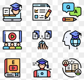 Online Learning - Cyber Security Icon Clipart