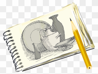 Clipart With Still Life Free - Size Of Small Sketch Pad - Png Download