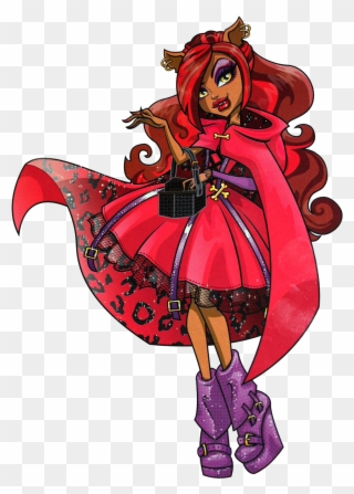 Confident And Fierce, She Is Considered The School's - Monster High Red Riding Hood Clipart