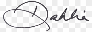 Dahlia Signature - Dahlia Clipart