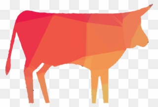 Orange Clipart Cattle Ox Clip Art - Dairy Cow - Png Download
