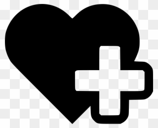 Heart Cross Medical Comments - Heart With Cross Icon Clipart